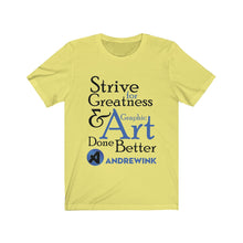 Load image into Gallery viewer, Graphic Art Andrewink Blue Version Unisex Jersey Short Sleeve Tee
