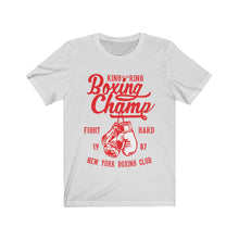 Load image into Gallery viewer, Boxing Champ 1987 Unisex Jersey Short Sleeve Tee
