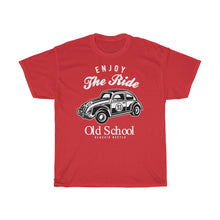 Load image into Gallery viewer, Enjoy The Ride Old School Unisex Heavy Cotton Tee