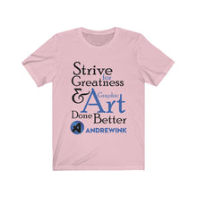 Load image into Gallery viewer, Graphic Art Andrewink Blue Version Unisex Jersey Short Sleeve Tee