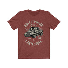 Load image into Gallery viewer, Built Stronger 1970 Last Longer Unisex Jersey Short Sleeve Tee