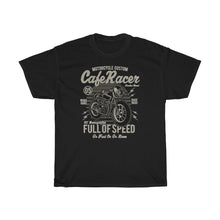 Load image into Gallery viewer, Cafe Race Full Of Speed Unisex Heavy Cotton Tee