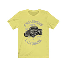Load image into Gallery viewer, Built Stronger 1970 Last Longer Unisex Jersey Short Sleeve Tee
