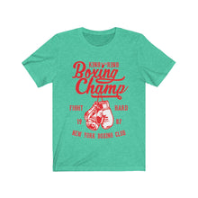 Load image into Gallery viewer, Boxing Champ 1987 Unisex Jersey Short Sleeve Tee