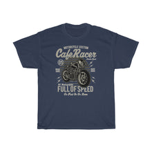 Load image into Gallery viewer, Cafe Race Full Of Speed Unisex Heavy Cotton Tee