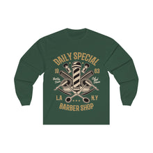 Load image into Gallery viewer, Daily Special Barber Shop Unisex Long Sleeve Tee
