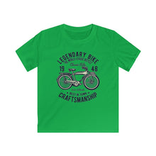 Load image into Gallery viewer, Legendary Bike 1948 Craftsmanship Kids Softstyle Tee
