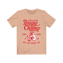 Load image into Gallery viewer, Boxing Champ 1987 Unisex Jersey Short Sleeve Tee