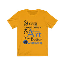 Load image into Gallery viewer, Graphic Art Andrewink Blue Version Unisex Jersey Short Sleeve Tee