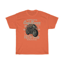 Load image into Gallery viewer, Cafe Race Full Of Speed Unisex Heavy Cotton Tee