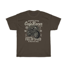 Load image into Gallery viewer, Cafe Race Full Of Speed Unisex Heavy Cotton Tee