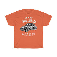 Load image into Gallery viewer, Enjoy The Ride Old School Unisex Heavy Cotton Tee