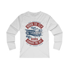 Load image into Gallery viewer, Born To Fly Across The Sky Women's Fitted Long Sleeve Tee