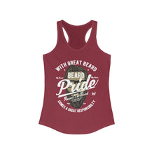 Load image into Gallery viewer, Beard Pride Women's Ideal Racerback Tank