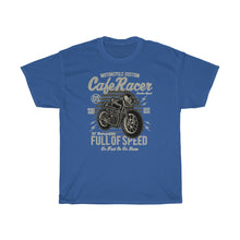 Load image into Gallery viewer, Cafe Race Full Of Speed Unisex Heavy Cotton Tee