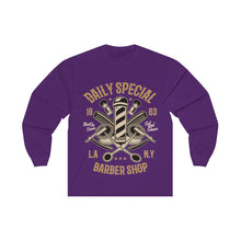 Load image into Gallery viewer, Daily Special Barber Shop Unisex Long Sleeve Tee