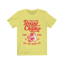 Load image into Gallery viewer, Boxing Champ 1987 Unisex Jersey Short Sleeve Tee