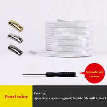 Load image into Gallery viewer, New Magnetic Shoelaces Elastic No Tie Shoe laces Flat Locking Shoelace Kids Adult Sneakers Lazy Laces One Size Fits All Shoes