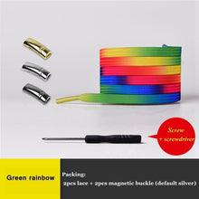 Load image into Gallery viewer, New Magnetic Shoelaces Elastic No Tie Shoe laces Flat Locking Shoelace Kids Adult Sneakers Lazy Laces One Size Fits All Shoes