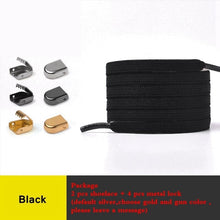 Load image into Gallery viewer, 1 Pair No Tie Shoe laces Elastic Shoelaces Outdoor Leisure Sneakers Quick Safety Flat Shoelace Kids And Adult Unisex Lazy laces
