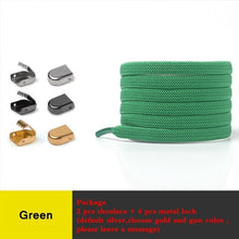 Load image into Gallery viewer, 1 Pair No Tie Shoe laces Elastic Shoelaces Outdoor Leisure Sneakers Quick Safety Flat Shoelace Kids And Adult Unisex Lazy laces