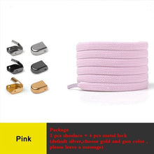 Load image into Gallery viewer, 1 Pair No Tie Shoe laces Elastic Shoelaces Outdoor Leisure Sneakers Quick Safety Flat Shoelace Kids And Adult Unisex Lazy laces