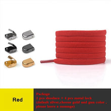Load image into Gallery viewer, 1 Pair No Tie Shoe laces Elastic Shoelaces Outdoor Leisure Sneakers Quick Safety Flat Shoelace Kids And Adult Unisex Lazy laces