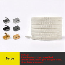 Load image into Gallery viewer, 1 Pair No Tie Shoe laces Elastic Shoelaces Outdoor Leisure Sneakers Quick Safety Flat Shoelace Kids And Adult Unisex Lazy laces