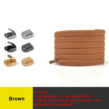 Load image into Gallery viewer, 1 Pair No Tie Shoe laces Elastic Shoelaces Outdoor Leisure Sneakers Quick Safety Flat Shoelace Kids And Adult Unisex Lazy laces