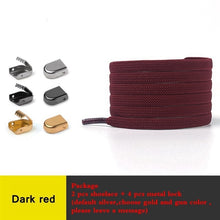 Load image into Gallery viewer, 1 Pair No Tie Shoe laces Elastic Shoelaces Outdoor Leisure Sneakers Quick Safety Flat Shoelace Kids And Adult Unisex Lazy laces