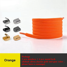 Load image into Gallery viewer, 1 Pair No Tie Shoe laces Elastic Shoelaces Outdoor Leisure Sneakers Quick Safety Flat Shoelace Kids And Adult Unisex Lazy laces