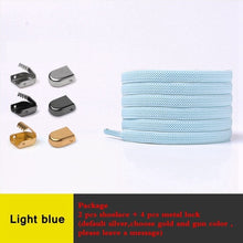 Load image into Gallery viewer, 1 Pair No Tie Shoe laces Elastic Shoelaces Outdoor Leisure Sneakers Quick Safety Flat Shoelace Kids And Adult Unisex Lazy laces