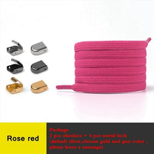 Load image into Gallery viewer, 1 Pair No Tie Shoe laces Elastic Shoelaces Outdoor Leisure Sneakers Quick Safety Flat Shoelace Kids And Adult Unisex Lazy laces