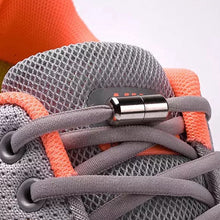 Load image into Gallery viewer, 1Pair Elastic Locking Shoelaces Semicircle Shoelace Sneakers Shoe laces Quick No Tie Shoelace Kids Adult Shoes lace 21colors