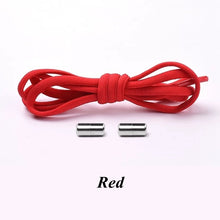 Load image into Gallery viewer, 1Pair Elastic Locking Shoelaces Semicircle Shoelace Sneakers Shoe laces Quick No Tie Shoelace Kids Adult Shoes lace 21colors