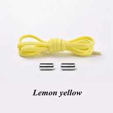 Load image into Gallery viewer, 1Pair Elastic Locking Shoelaces Semicircle Shoelace Sneakers Shoe laces Quick No Tie Shoelace Kids Adult Shoes lace 21colors