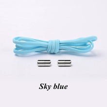 Load image into Gallery viewer, 1Pair Elastic Locking Shoelaces Semicircle Shoelace Sneakers Shoe laces Quick No Tie Shoelace Kids Adult Shoes lace 21colors