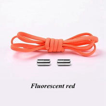 Load image into Gallery viewer, 1Pair Elastic Locking Shoelaces Semicircle Shoelace Sneakers Shoe laces Quick No Tie Shoelace Kids Adult Shoes lace 21colors