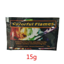 Load image into Gallery viewer, Mystical Fire Magic Tricks Bonfire Camp Fire Brilliant Flames Powder Sachet Pyrotechnics Fireplace Pit Patio Color Toy