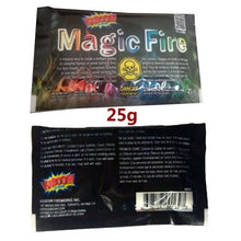 Load image into Gallery viewer, Mystical Fire Magic Tricks Bonfire Camp Fire Brilliant Flames Powder Sachet Pyrotechnics Fireplace Pit Patio Color Toy