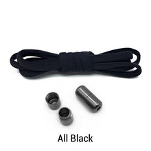 Load image into Gallery viewer, Elastic No Tie Shoelaces Semicircle Shoe Laces For Kids and Adult Sneakers Shoelace Quick Lazy Metal Lock Laces Shoe Strings