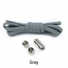 Load image into Gallery viewer, Elastic No Tie Shoelaces Semicircle Shoe Laces For Kids and Adult Sneakers Shoelace Quick Lazy Metal Lock Laces Shoe Strings