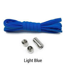 Load image into Gallery viewer, Elastic No Tie Shoelaces Semicircle Shoe Laces For Kids and Adult Sneakers Shoelace Quick Lazy Metal Lock Laces Shoe Strings