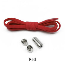 Load image into Gallery viewer, Elastic No Tie Shoelaces Semicircle Shoe Laces For Kids and Adult Sneakers Shoelace Quick Lazy Metal Lock Laces Shoe Strings