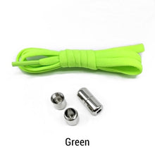 Load image into Gallery viewer, Elastic No Tie Shoelaces Semicircle Shoe Laces For Kids and Adult Sneakers Shoelace Quick Lazy Metal Lock Laces Shoe Strings