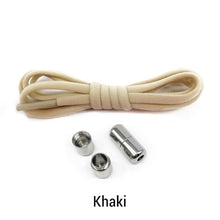 Load image into Gallery viewer, Elastic No Tie Shoelaces Semicircle Shoe Laces For Kids and Adult Sneakers Shoelace Quick Lazy Metal Lock Laces Shoe Strings