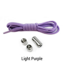 Load image into Gallery viewer, Elastic No Tie Shoelaces Semicircle Shoe Laces For Kids and Adult Sneakers Shoelace Quick Lazy Metal Lock Laces Shoe Strings
