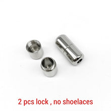 Load image into Gallery viewer, Elastic No Tie Shoelaces Semicircle Shoe Laces For Kids and Adult Sneakers Shoelace Quick Lazy Metal Lock Laces Shoe Strings