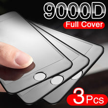 Load image into Gallery viewer, 3PCS Curved Full Cover Protective Glass On The For iPhone 7 8 6S Plus Tempered Screen Protector iPhone 8 7 6 SE 2020 Glass Film