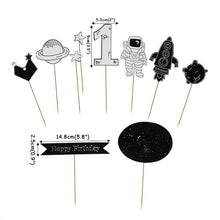 Load image into Gallery viewer, Outer Space Galaxy Party Decor Disposable Tableware Set Solar Planet Party Paper Cup/Napkin/Plates Kids Happy Birthday Gifts